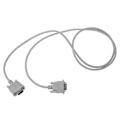 Miniatyrbild 3 av 5: VGA DB15 Han till RS232 DB9 Han Adapterkabel / Video Graphic Förlängningskabel (Vit, 1.4M)