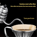 Miniatyrbillede 2 af 4: Rustfrit Stål Kaffe Filterholder Genanvendelig Kaffe Filter Dryp