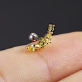 Miniatyrbild 4 av 5: Fruktörhängen i 18k förgyllt guld - Ananas, Druva, Körsbär