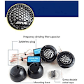 Miniatyrbild 3 av 5: Bilstereo-högtalare, ddt-s30 diskant, 320 W maximal effekt Elite nd aluminiumdome-diskant