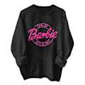 Miniatyrbillede 2 af 3: Barbie Dame Trykt Langærmet T-shirt Sweatshirt Trøje Bluser Topper (XL Sort)