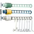 Miniatyrbilde 1 av 5: Antikreft netting hengende klesvaskestang, roterende snap-type elastisk