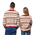 Miniatyrbilde 4 av 5: Unisex Julegenser med 3D-trykk, morsom julegenser for menn og kvinner (L B)