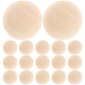 Miniatyrbild 1 av 4: 24 st Obehandlade Träpärlor DIY Hantverksmaterial Halva Träpärlor För Hantverk