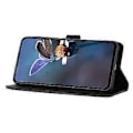 Miniatyrbild 2 av 5: För Samsung Galaxy A32 5G/M32 5G PU Läder Plånboksfodral Blommor Tryck Telefonfodral med Ställ (Stil E)