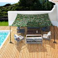 Miniatyrbild 2 av 5: 4x3 M Rektangulär skuggskydd Design Camouflage Shade Plaid grön,