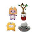 Pikkukuva 1 / 5: Lankybox Pehmolelut Täytetyt Eläimet Foxy Boxy Rocky Coke Barrel Tree Branch Nukke Lapsen Lahja (4 kpl)