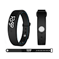 Miniatyrbillede 2 af 4: Smart Wristband Led Vandtæt Fitness Tracker Alarm Bluetooth