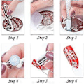 Miniatyrbillede 3 af 4: Dobbelt Hoved Silikon Negle Stamper Klar Gele Synlig Krop DIY Negle Stamper Ikke-hvid