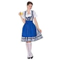 Miniatyrbillede 3 af 5: NY Opdatering Dame Oktoberfest Kostume Tysk Dirndl Kjole Kostume Kjole Bayersk Karneval Party (2XL Blå)