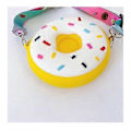 Miniatyrbillede 4 af 5: Donut Børne Pung Børnetaske Møntpung Sød Børne Møntpung Vilde Drenge Og Piger Messenger Taske Silikone Børnetaske Multi-farve Mulighed (gul)