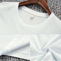 Miniatyrbillede 5 af 5: Sommer 2023 Blød Slim T-shirt Mænd Plain Tee Standard Blank T-shirt Ins Tees Top (M Grå)