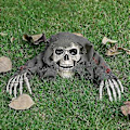 Pikkukuva 2 / 5: Halloween 3-osainen luurankosetti luuranko lattiainserti kolmiosainen setti ryömiva haamu hieno simulaatiokäsi valaiseva luuranko pakopeli