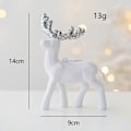 Miniatyrbilde 5 av 5: 2 stykker juletrehengende pynt glitter elgfigur Shi