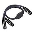 Miniatyrbillede 4 af 5: XLR til Dobbelt XLR Y Kabel Balanceret Mikrofon Adapter Patch Kabel