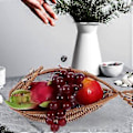 Miniatyrbild 3 av 3: Imitation Rotting Frukt Serveringskorg Fiskformad Korg Grönsakskorg Vävd Korg