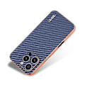 Pikkukuva 4 / 5: AZNS iPhone 16 Pro -kotelo, galvanoidulla hiilikuitukuvioisella PU+TPU-puhelinkuoressa (Tyyli D)