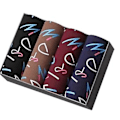 Miniatyrbild 1 av 5: 4-pack Herrarnas Boxers med Tryck, Stretchiga, Midjehöga, Antiseptiska, Inga Begränsningar, Plus Storlek, Mjuka, Andningsbara, Intimkläder, Underkläder (L-bokstav)