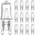 Miniatyrbillede 1 af 5: G9 40W 60W halogenpæreperle halogen wolframpære topunkts stiftpære 12 stk.