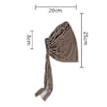 Miniatyrbillede 3 af 5: Damer Hijab Kasketter Underscarf Turban Kasketter Bundet Bonnet Elastisk Sovende Hår Hovedbind Blød Beanie Sovehuer (15 Army Grøn)