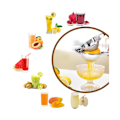 Miniatyrbillede 3 af 5: Manuel citruspresser i zinklegering, appelsinpresser i rustfrit stål, anti-korrosion