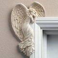 Miniatyrbillede 1 af 3: Dørkarmsengel Ornament Med Vinger, Retro Harpiks Håndværk Til Hjemmet