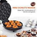 Miniatyrbilde 5 av 5: Mini Donut Maker, 7 hull mini donut maskin, Non-Stick & Dobbeltsidig