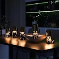 Miniatyrbilde 4 av 5: Thinker Karakter Dekor Bordlampe Kreativ Liten Gullmann Led Bordlampe Berøringskontroll Dimbar Jern Harpiks Skrivebordslys (Mr WHERE Gull)