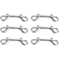 Miniatyrbilde 4 av 5: 6 stk Dobbel Boltkarabiner Sinklegering Dobbel Klemme Bolthake Nick