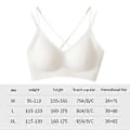 Pikkukuva 5 / 5: Naisten rintaliivit Jelly Strip -tuki T-paita Rintaliivit Alusvaatteet Push up -rintaliivit Pehmustetut Braletit (XL Valkoinen)