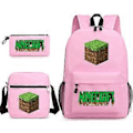 Pikkukuva 1 / 4: Minecraft Koulukassit, Kynäkotelo ja Olkalaukku, Kolmiosainen Sarja _21