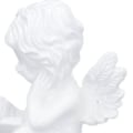 Miniatyrbillede 3 af 5: Kerub Statue Livagtigt Udseende Boglæsning Holdbar Resin Bredt Anvendt Haveengel til Soveværelse Kontor Bibliotek