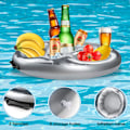 Miniatyrbild 3 av 5: Uppblåsbar mugghållare, 2 i 1 uppblåsbar dryckeshållare snacks Infl
