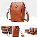 Pikkukuva 1 / 4: Monipuolinen pystysuora matkapuhelinkassi, crossbody-nahkaolkalaukut ja