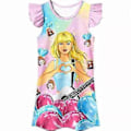Miniatyrbild 3 av 4: Flickor Barn Taylor Swift Tecknad Figur Nattlinne Musikkonsert Pyjamas Klänning Sovkläder Nattkläder Klänningar för Fans (9-10 År)