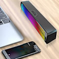 Pikkukuva 4 / 5: Bluetooth-yhteensopiva USB-kaiutin Langaton musiikkisoitin Korkeaääninen subwoofer Värikkäillä LED-valoilla ( )