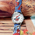Miniatyrbild 4 av 5: Barn Pojkar Spiderman Quartz Klocka Tecknad Konstläder Armbandsur Gåva (Blå)