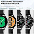 Pikkukuva 2 / 5: 20 mm nahkaremmit yhteensopivat Samsung Galaxy Watch 4 -kellon kanssa, 40 mm ja 44 mm, 2021 Galaxy Watch 4 Classic 42 mm ja 46 mm, nahkaremmi, sopii 6,7–9 tuuman ranteille