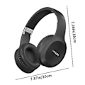 Pikkukuva 3 / 5: Päässä käytettävät Bluetooth-kuulokkeet HiFi-äänenlaadulla, melunvaimennuksella, erittäin selkeällä puhelulla, Bluetooth 5.3, joustavat ja taitettavat langattomat kuulokkeet BK