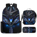 Børns skoletaske i mekanisk stil, madpakke, penalhus eller 3-delt sæt Design 2 Backpack