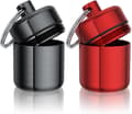Earplug Case Keychain, Small Waterproof Metal Case for Earbuds, Perfect for Ear Plugs, Medicine Case Pill Box