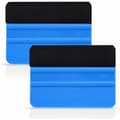Squeegee with fiber edge for car vinyl wrapping, durable window film