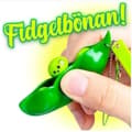 Sensoriska gröna leksaker, mungbönor, fidget spinners, leksaker
