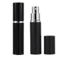 Parfume genopfyldningssprayflaske, 2-pak, sort, 5 ml