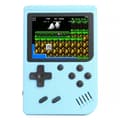 Retro spelkonsol med 500 inbyggda klassiska spel. En bra present till barn. Blå. blue