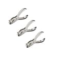 3-pack metallhålslagare, enkelhålslagare för papper, pyssel, kontorsmaterial
