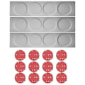Miniatyrbillede 2 af 4: Magnetiske krydderiglas med vægmonteret stativ i rustfrit stål krydderidåser krydderibeholdere med krydderietiket i høj kvalitet-WELLNGS Rack for 3x4 pcs