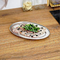 Miniatyrbilde 4 av 5: Serveringsbrett Serveringsbrett Servitørbrett Serveringsbrett Ovalt Sølv Rustfritt Stål Laget av 3 deler - WELLNGS