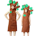 Miniatyrbillede 1 af 5: Karneval Påskedag Kostume Træ Cosplay Voksen Børn Kjole Jul Tilbehør Halloween Dekoration-WELLNGS 170-180cm