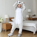 Miniatyrbilde 1 av 5: Enhjørning Katt Body, Voksen Dyr Stitch Totoro Body, Kvinner Menn Par Vinter Pyjamas Sett, Hjemmekler - WELLNGS Grey koala S (height 148-158cm)